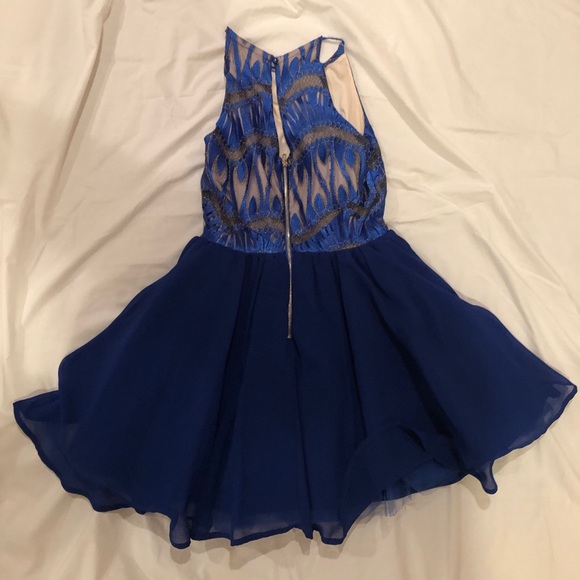 girls miss behave patterned halter top dress - Picture 2 of 4